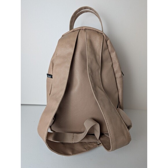 Herschel Womens Nova Metallic Tan Inner Pockets Nylon Mini Backpack - Picture 3 of 14